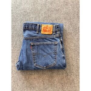 Levi's 550 Relaxed Fit Tapered Leg Mens Jeans 40x30 Medium Wash Denim